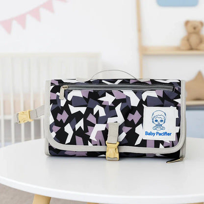 Portable Baby Diaper Changing Mat & Organizer | Waterproof Foldable Travel Changing Station with Storage Pockets