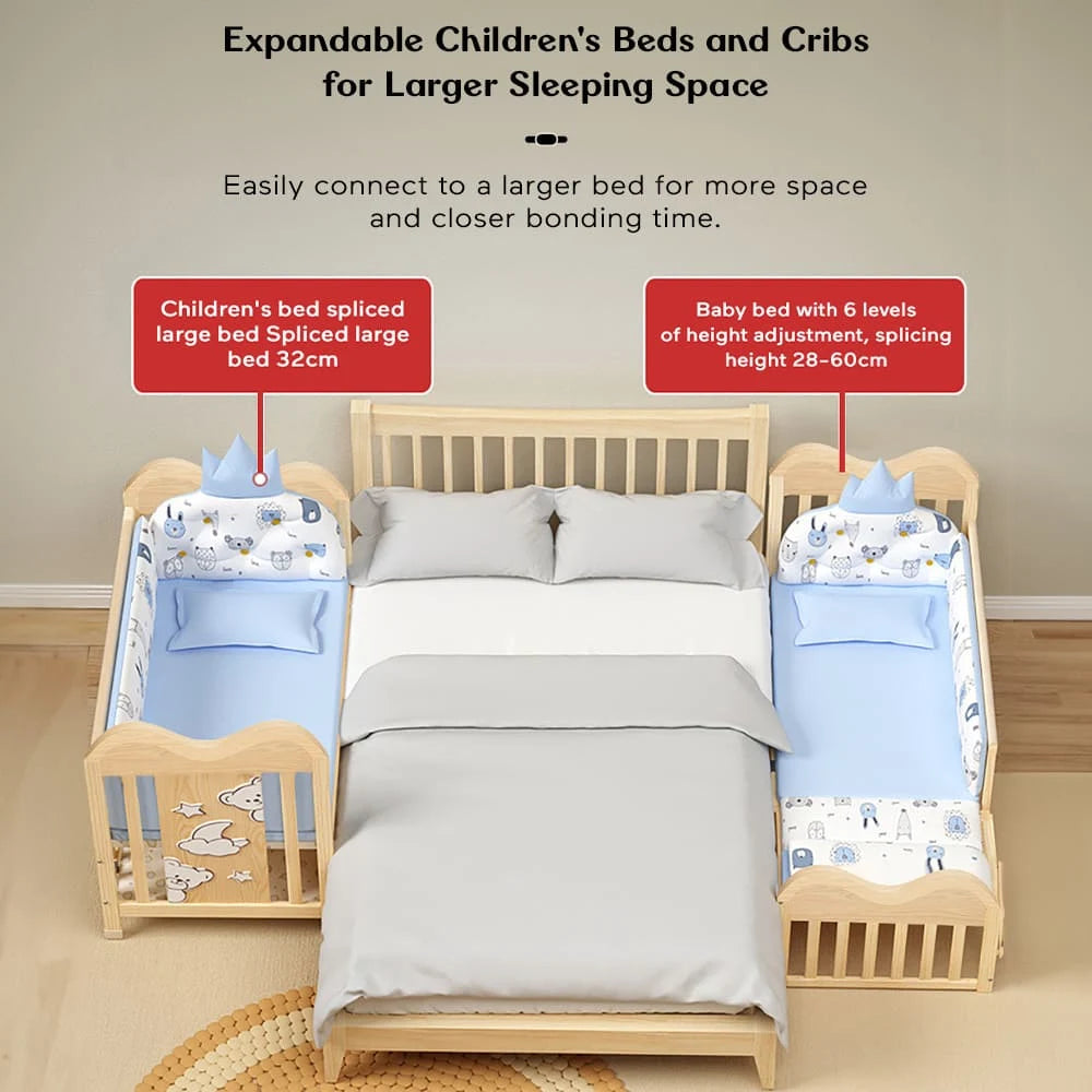 Star And Daisy 14-in-1 Convertible Baby Wooden Cot