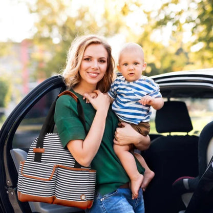 iPack Insulated Diaper Bag Tote – Changing Pad & Adjustable Strap