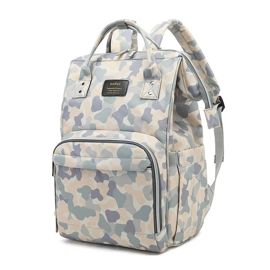 Versatile Mom Backpack: Waterproof Camo Diaper Bag