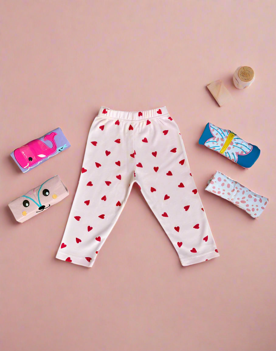 Pack of 5 Baby Girl Trousers Soft Cotton Fabric