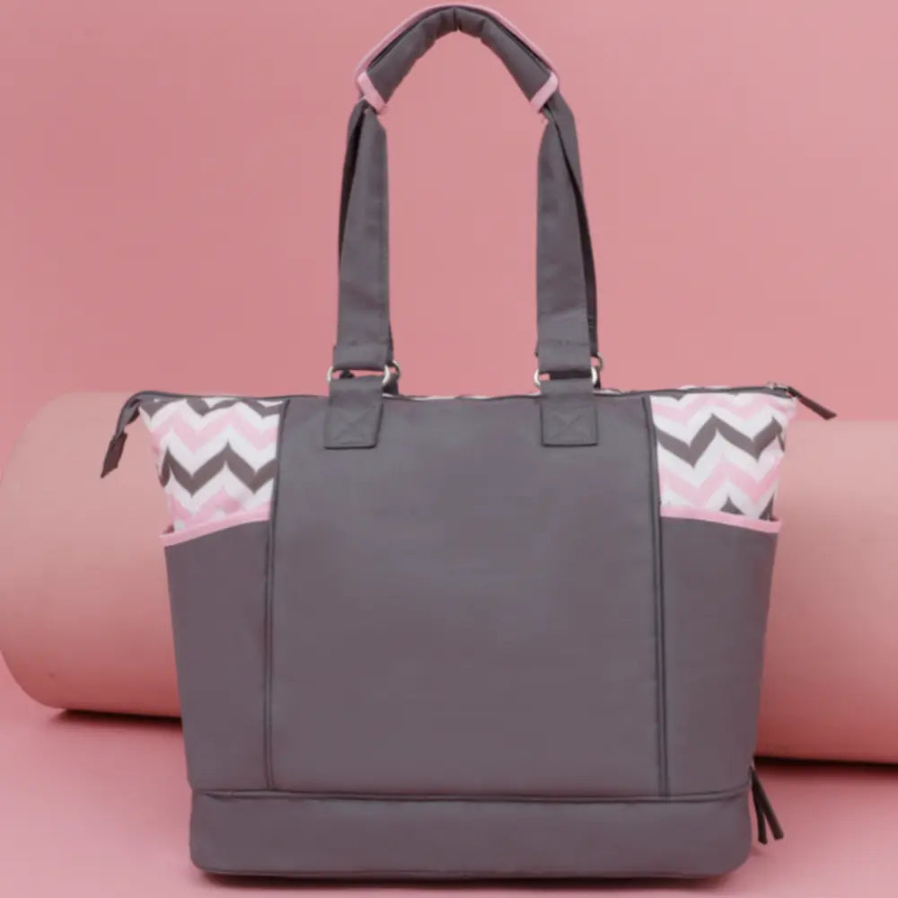 Mommy Bag Pink/Grey Color 4 pcs with a Changing Station