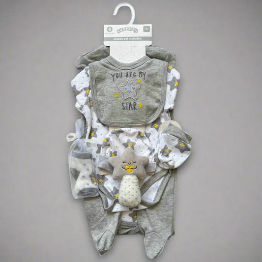 Unisex Baby 8-Piece “You Are My Star” Starter Set