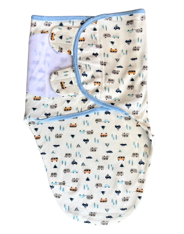 Baby Unisex Summer Cotton Swaddle (Cars Print)