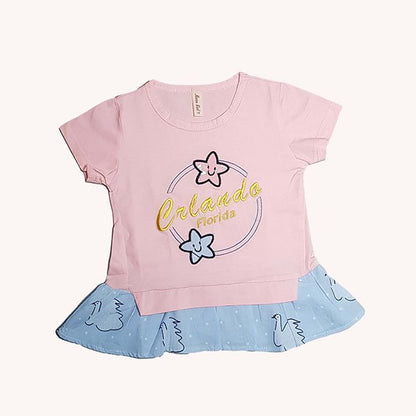 Moon girl Star embroidered Summer dress