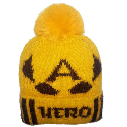 Printed woolen beanie hat winter