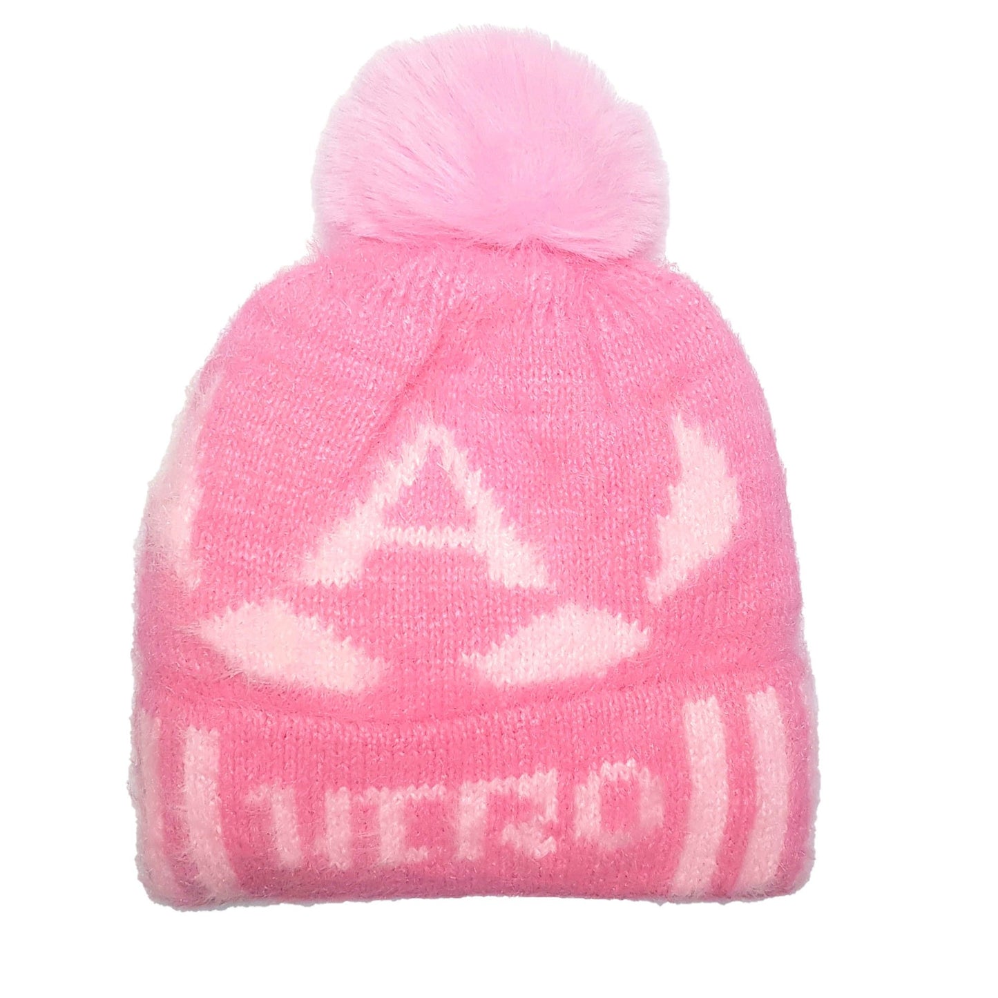 Printed woolen beanie hat winter