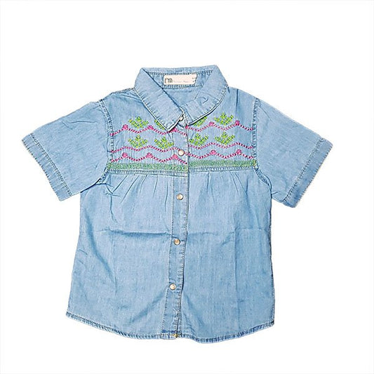 Denim Embroidered Shirt