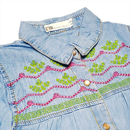 Denim Embroidered Shirt