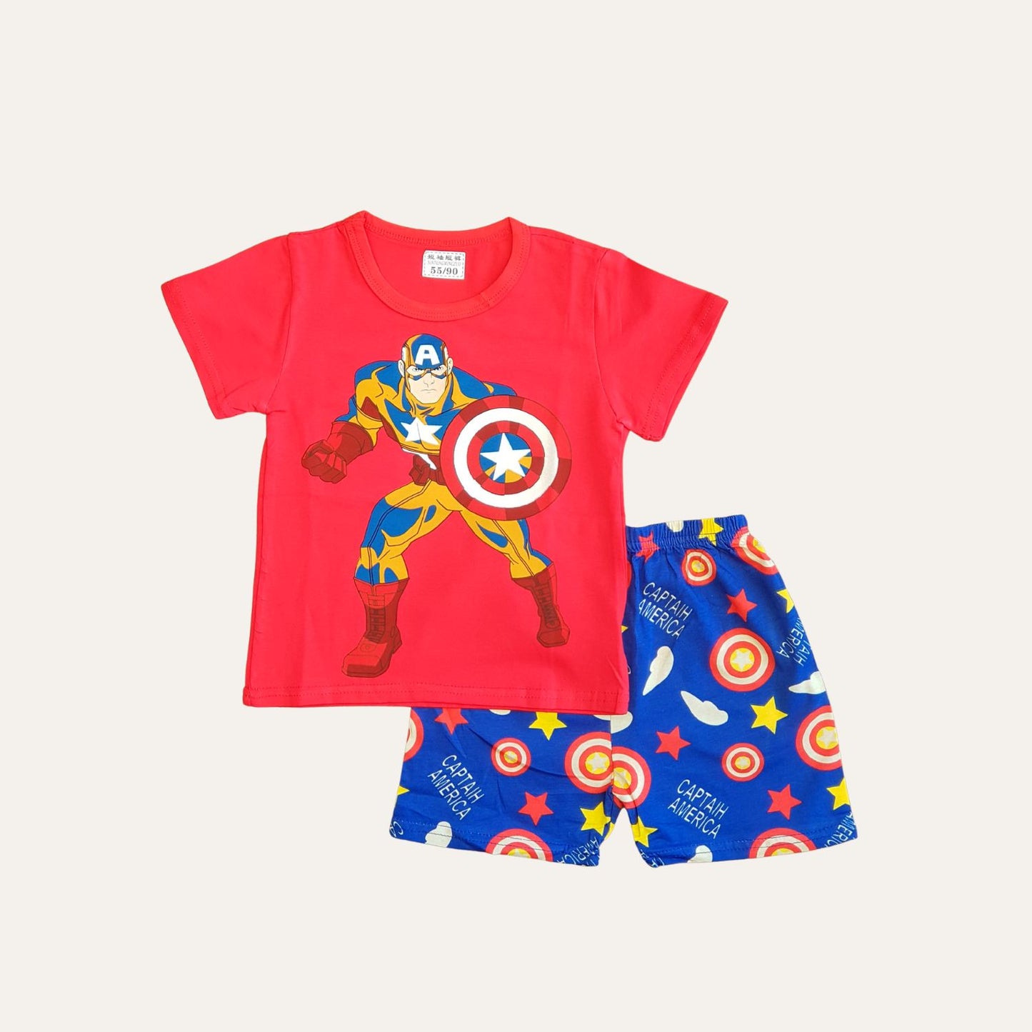 Marvel Avengers Captain America Toddler Boys Graphic T-Shirt & Shorts Set