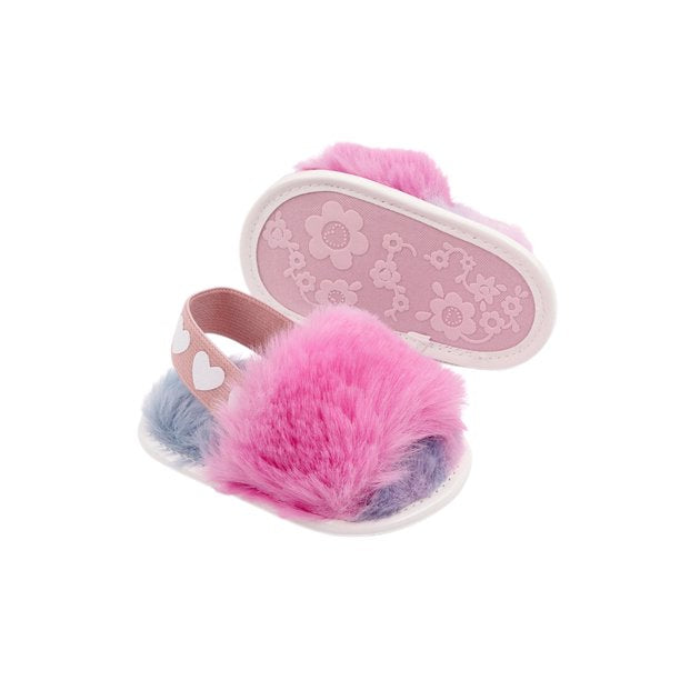 Soft Sole Plush Sandals for Infant Girls